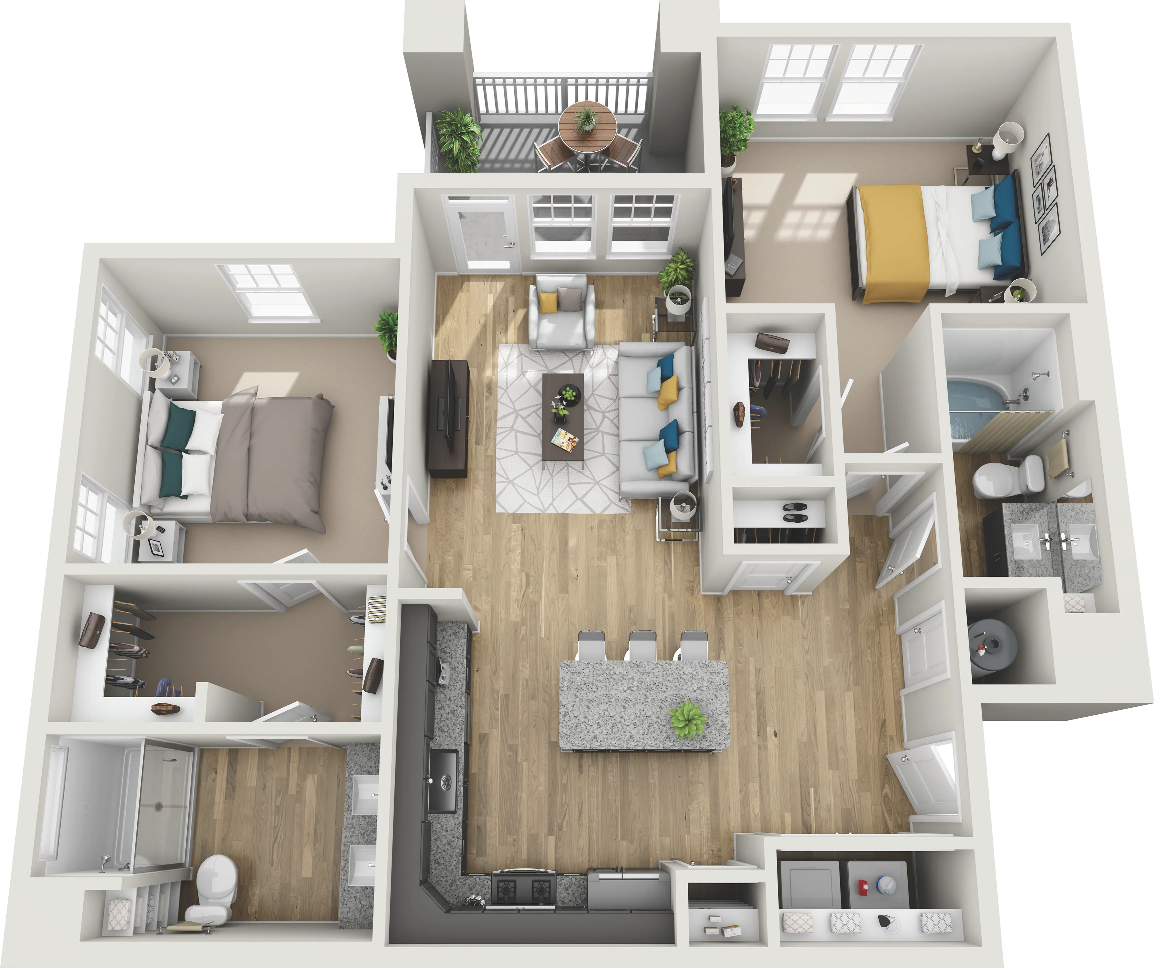 one bedroom apartment near Charlotte, North Carolina