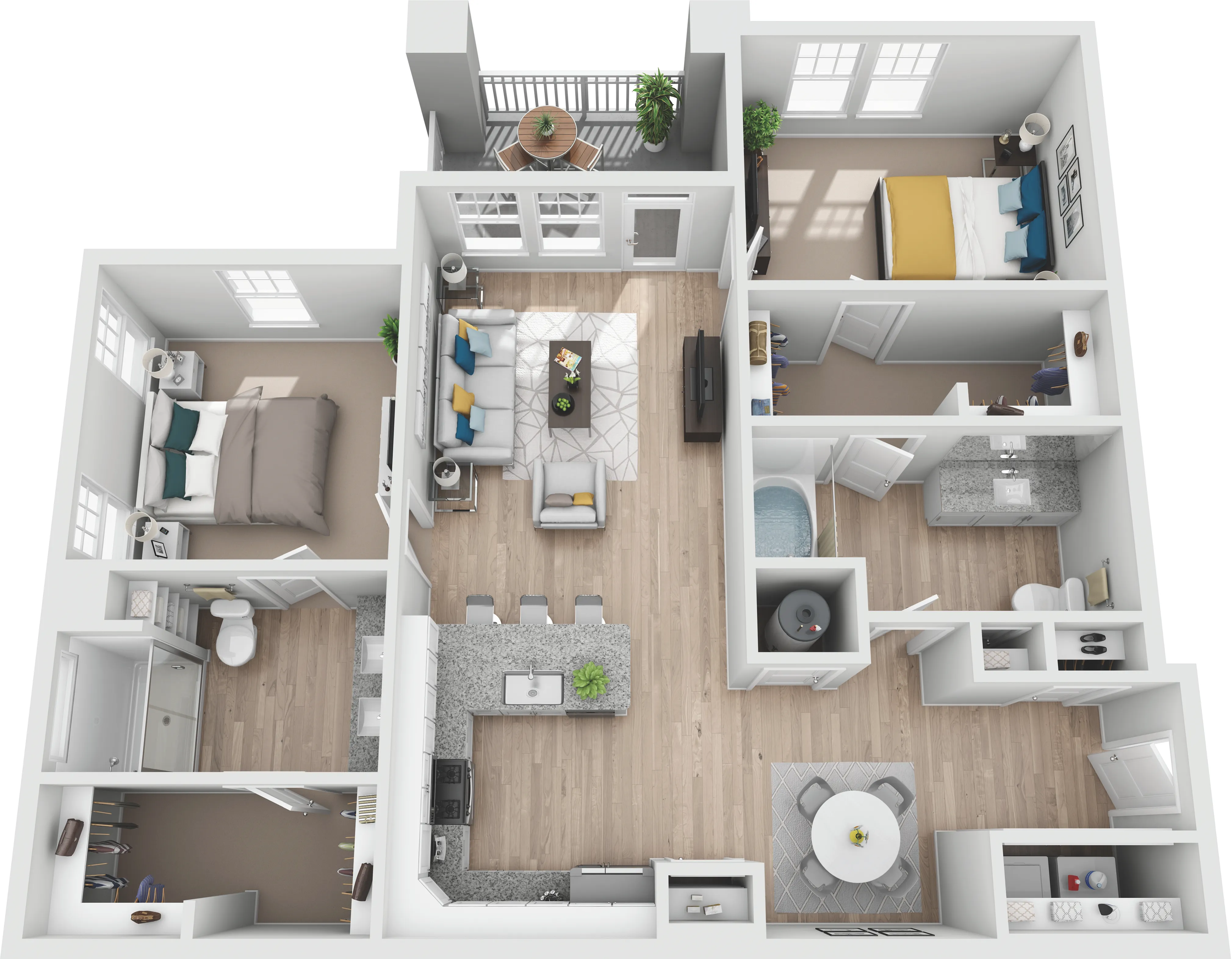 one bedroom apartment near Charlotte, North Carolina