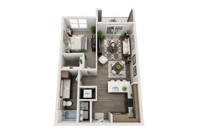One Master Bedroom One Bathroom