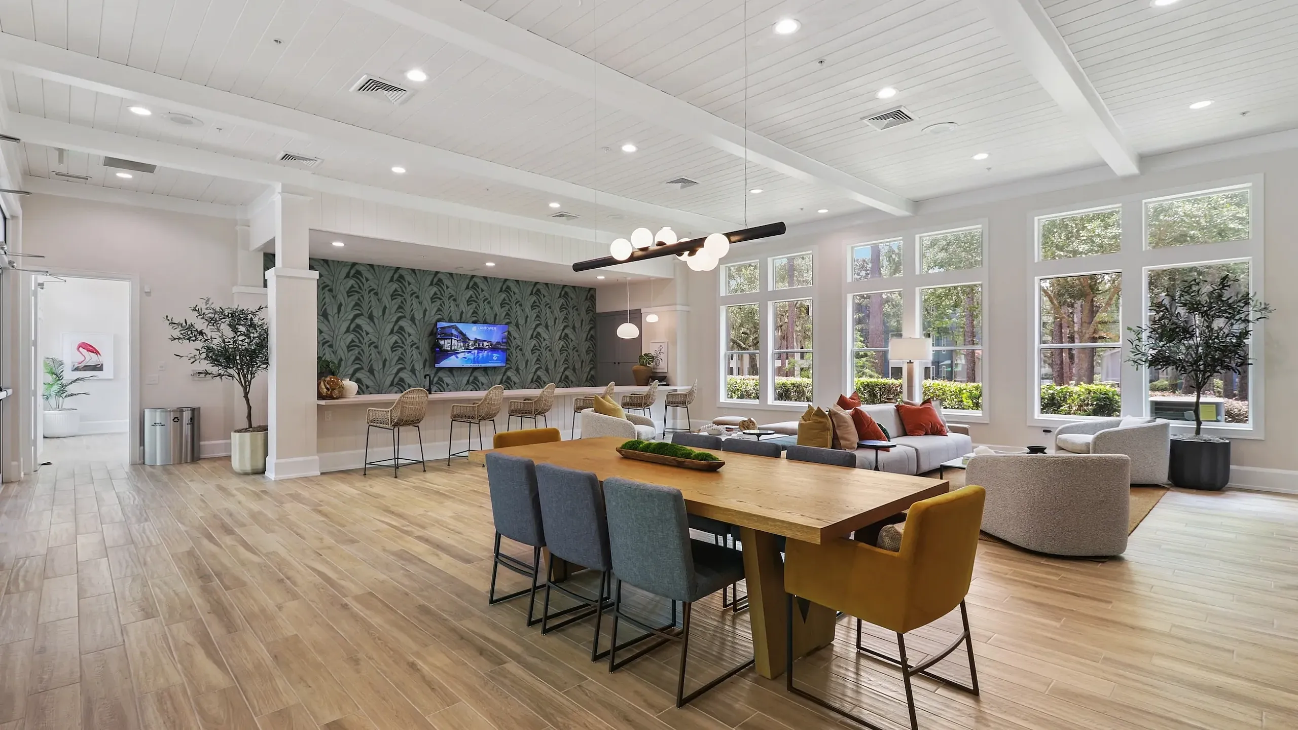 Inviting open-plan lobby