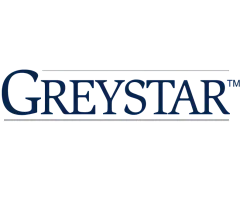 Elegant Greystar logo in dark blue, showcasing sophisticated branding.