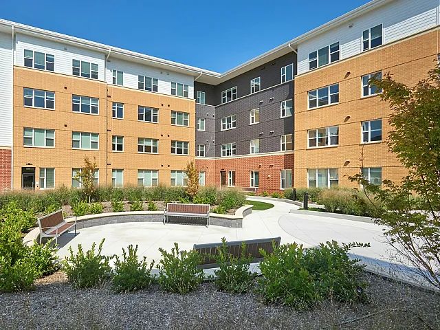 Exterior of Belmont and Robinson Apartments