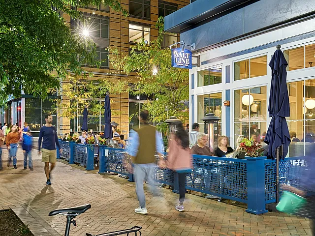Salt Line at Night | Meridian at Ballston Commons | Ballston Quarter | Luxury Arlington VA Apartments