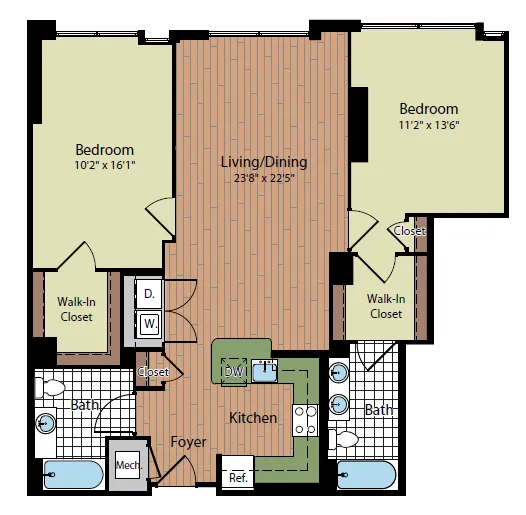 Floor Plan 5 | Parc Meridian at Eisenhower Station 4