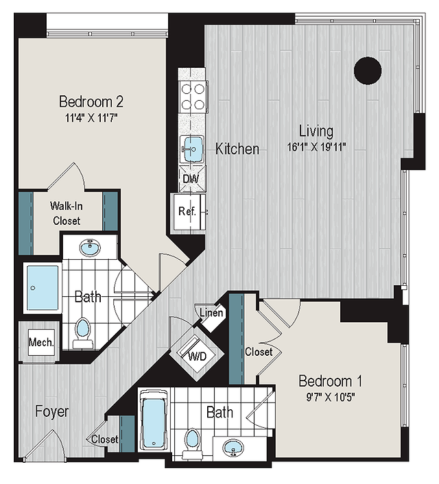 2B1a Floorplan