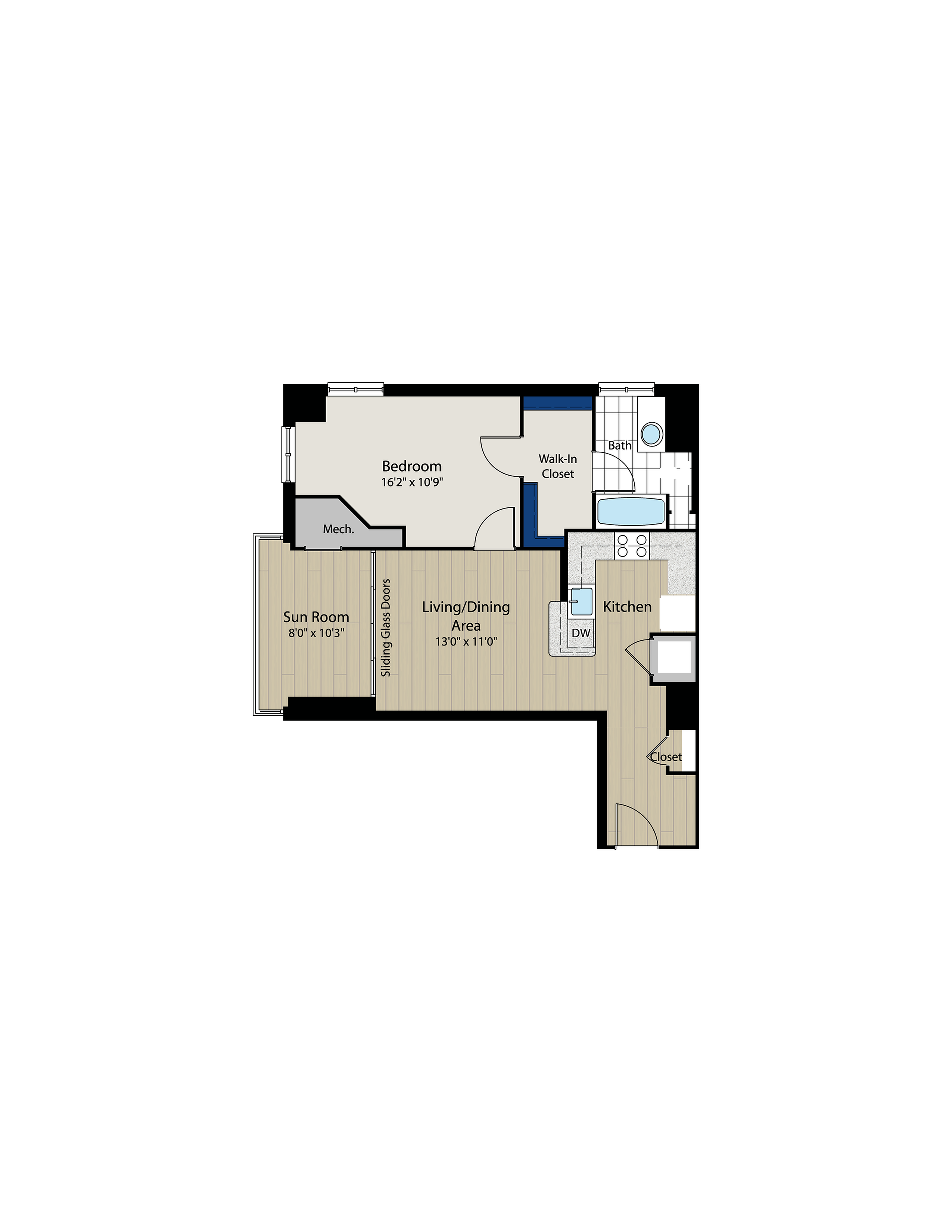 Floor Plan 2 | Meridian at Gallery Place 2