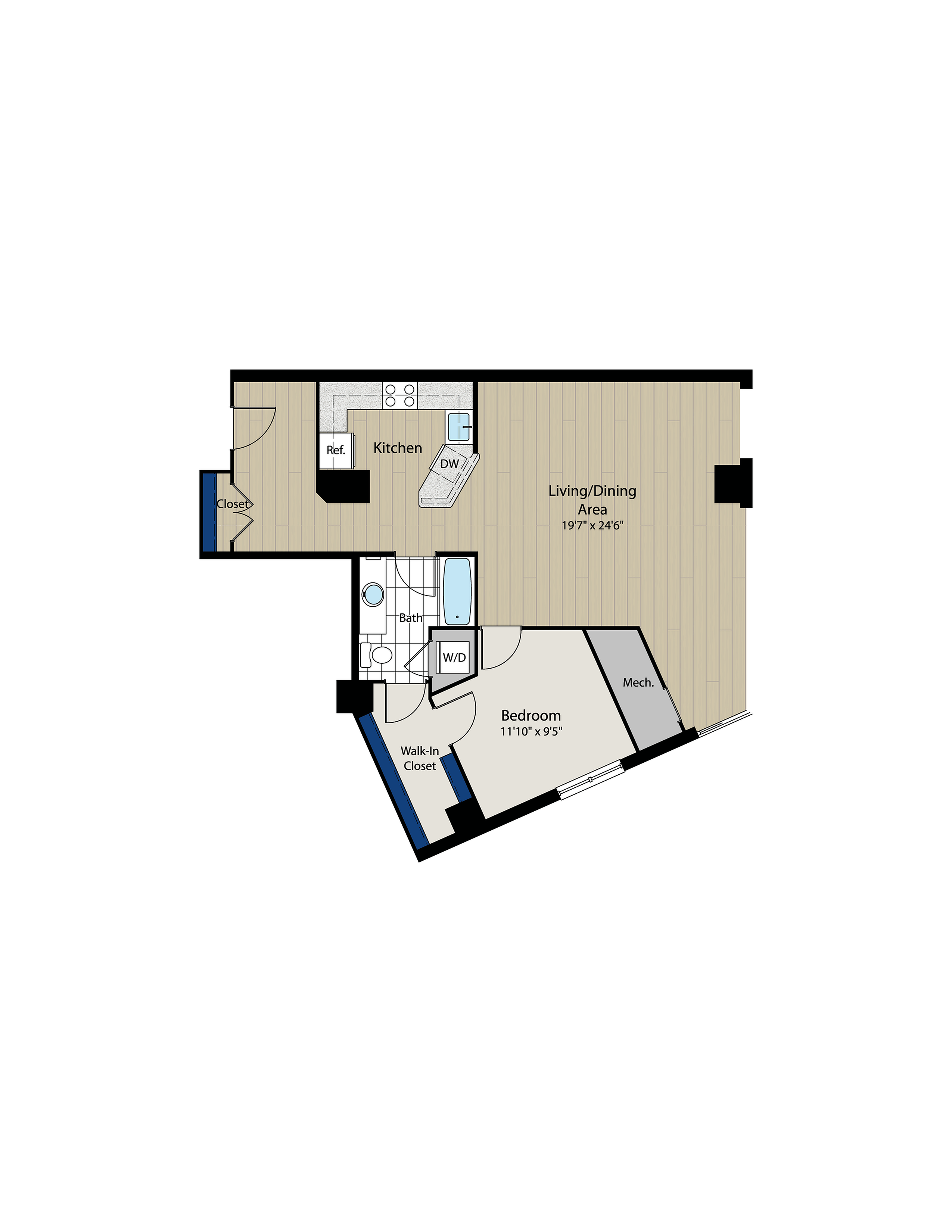 Floor Plan 5 | Meridian at Gallery Place 3