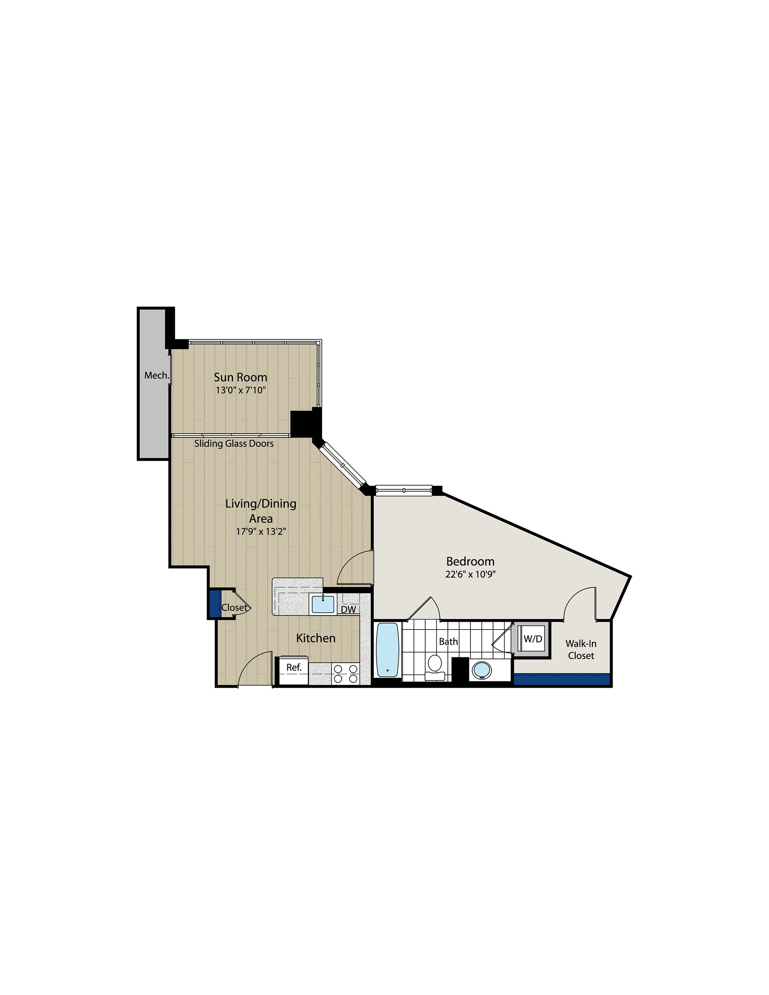 Floor Plan 6 | Meridian at Gallery Place 3
