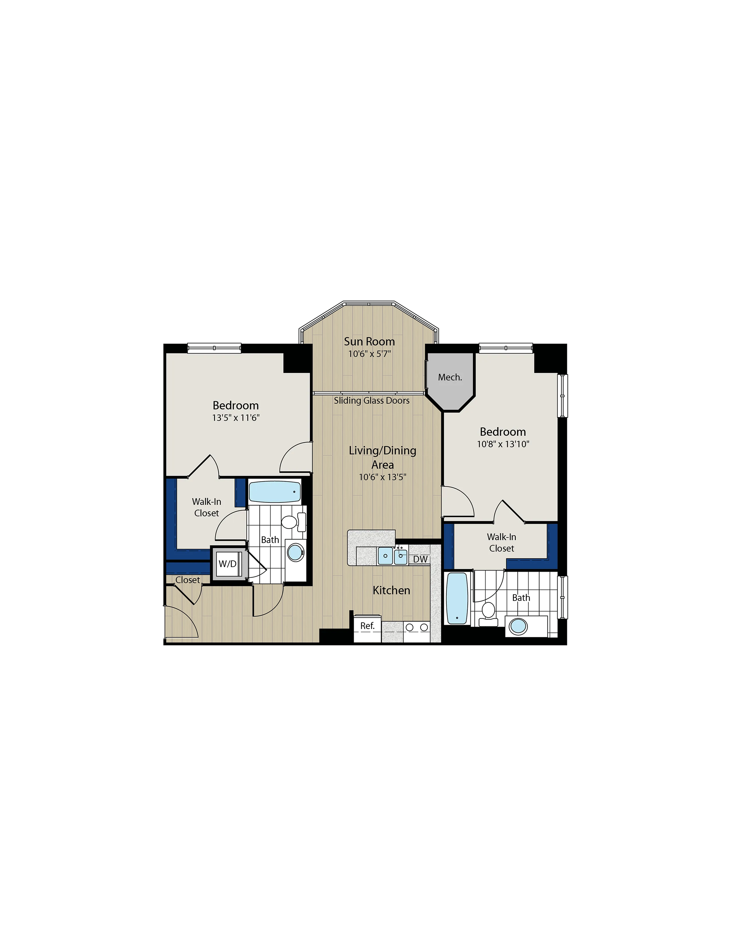 Floor Plan 5 | Meridian at Gallery Place 4
