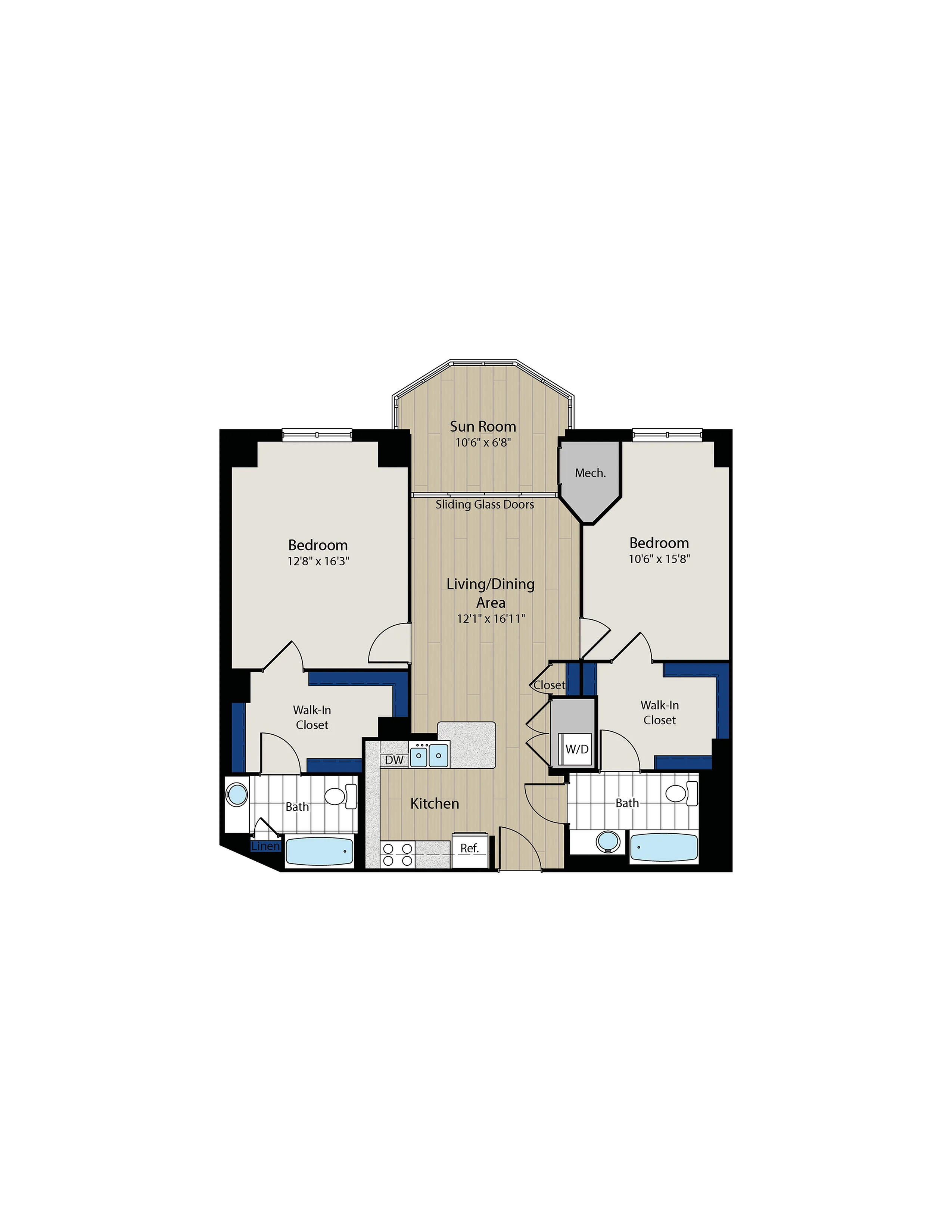 Floor Plan 6 | Meridian at Gallery Place 4
