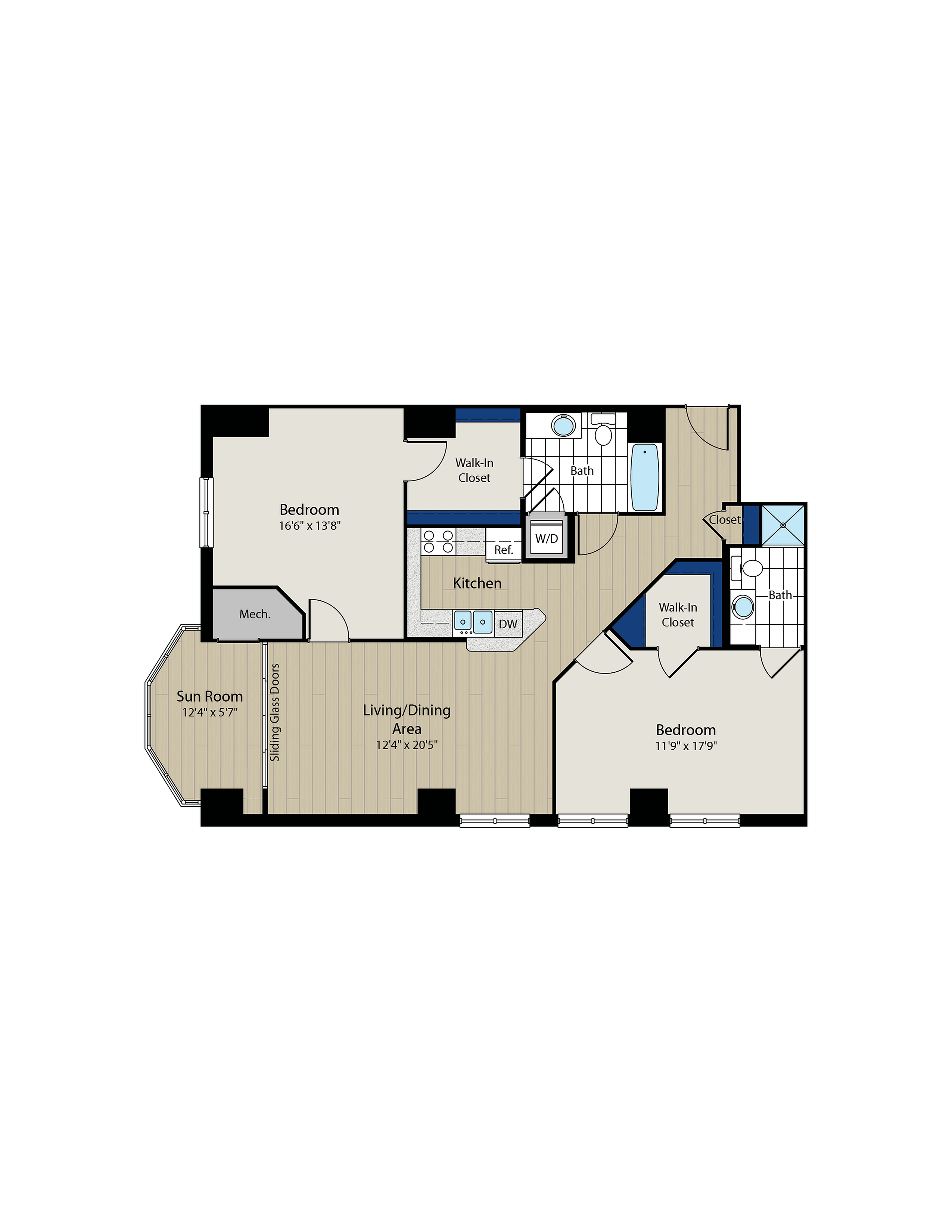 Floor Plan 2 | Meridian at Gallery Place 5