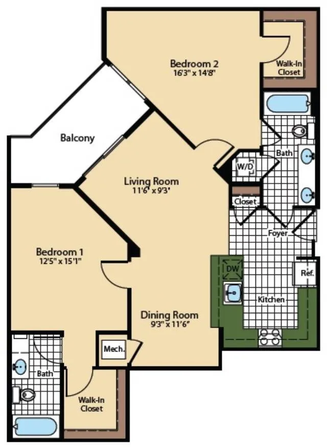 Floor Plan 4 | The Madison at Ballston Station