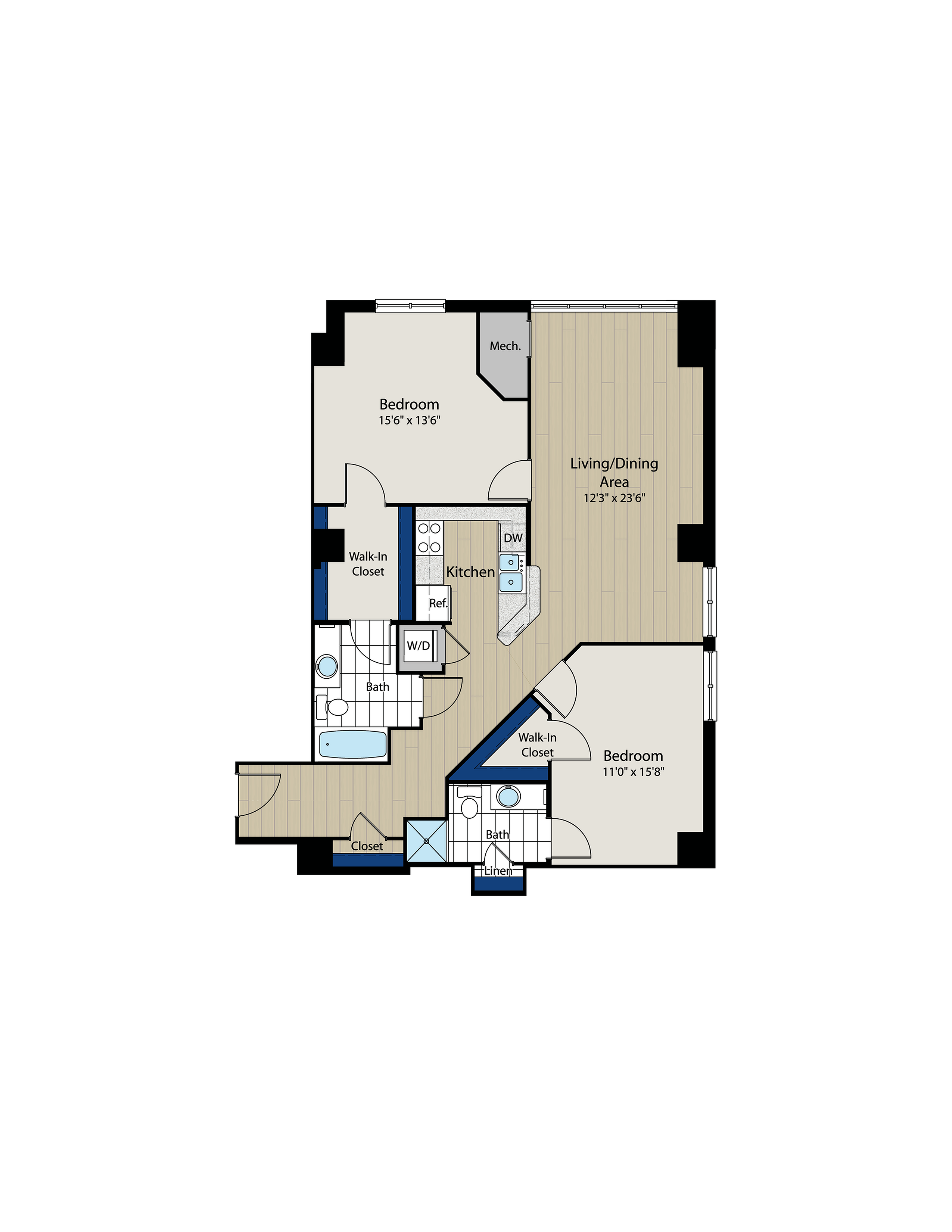 Floor Plan 3 | Meridian at Gallery Place 4