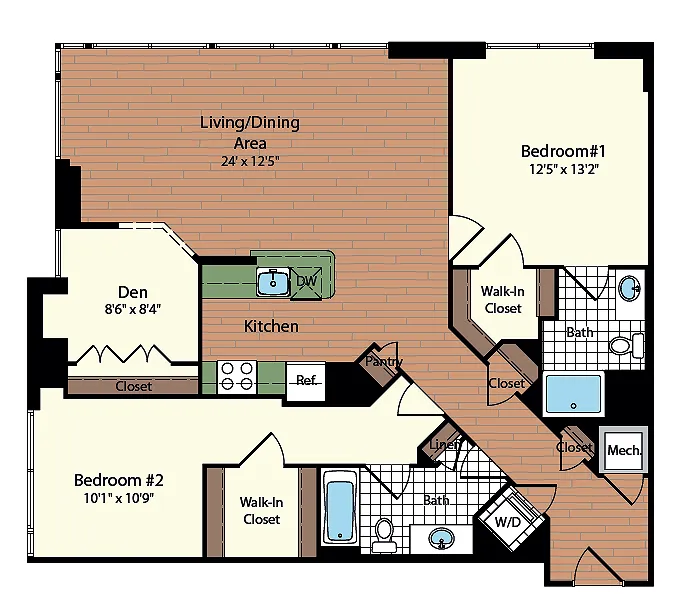 Two Bedroom Floorplan