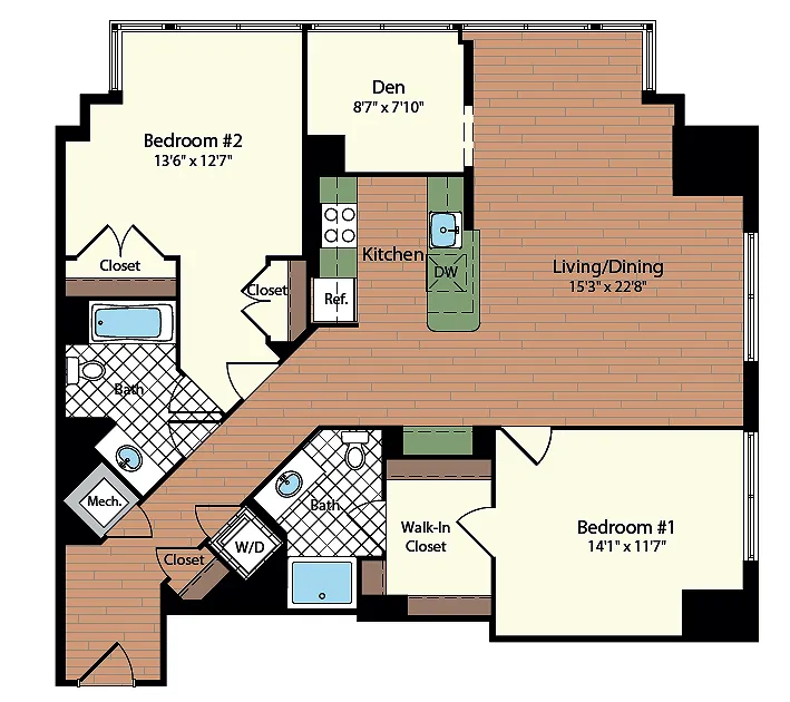 Two Bedroom Floorplan