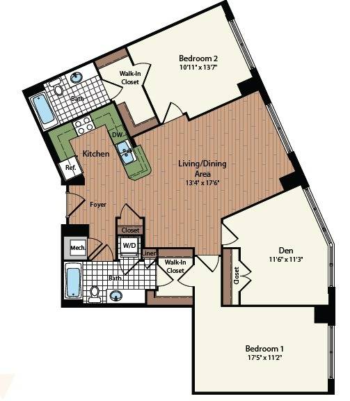 Floor Plan 30 | Meridian at Mt Vernon Triangle