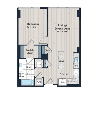 1B-5a Floor Plan | Meridian 2250 At Eisenhower Station | Luxury Alexandria VA Apartments