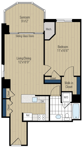 Floor Plan 11 | Meridian at Braddock Station