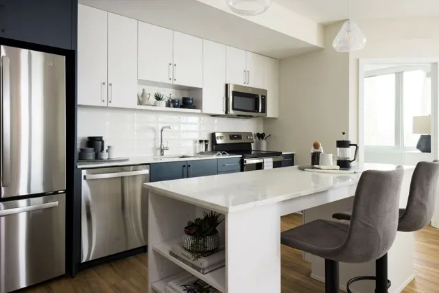 2B-5 Floor Plan Kitchen- Apartment 512 | Meridian 2250 at Eisenhower Station | Luxury Alexandria VA Apartments