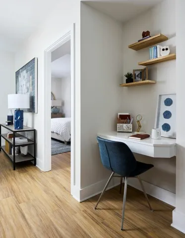 2B-5 Floor Plan Built In Desk- Apartment 512 | Meridian 2250 at Eisenhower Station | Luxury Alexandria VA Apartments
