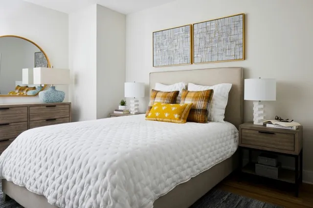 2B-5 Floor Plan Primary Bedroom- Apartment 512 | Meridian 2250 at Eisenhower Station | Luxury Alexandria VA Apartments