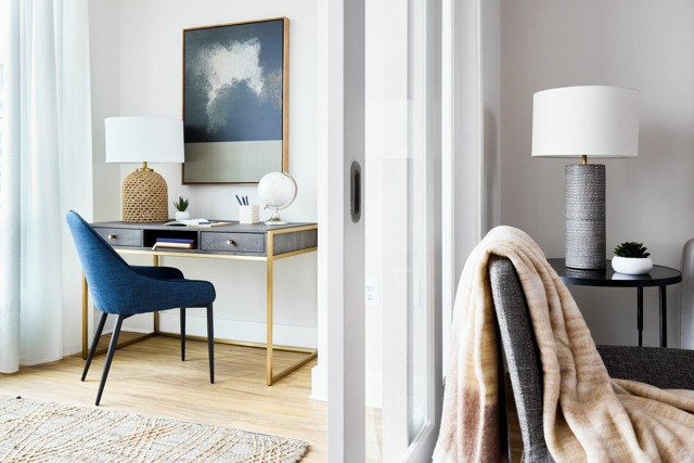 1BS-5dm Floor Plan Sunroom | Meridian 2250 at Eisenhower Station | Luxury Alexandria VA Apartments