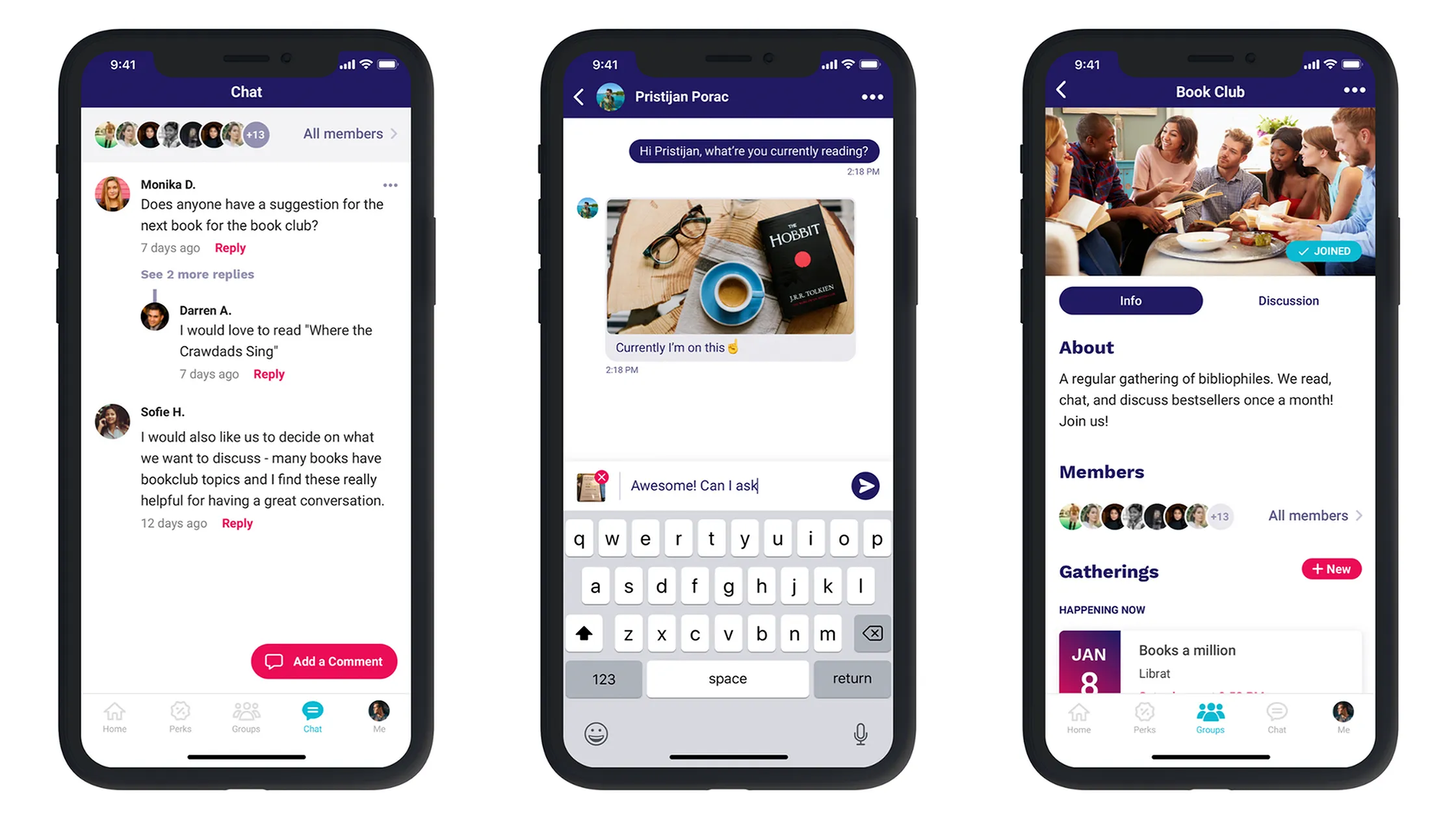 Photos of Cobu App