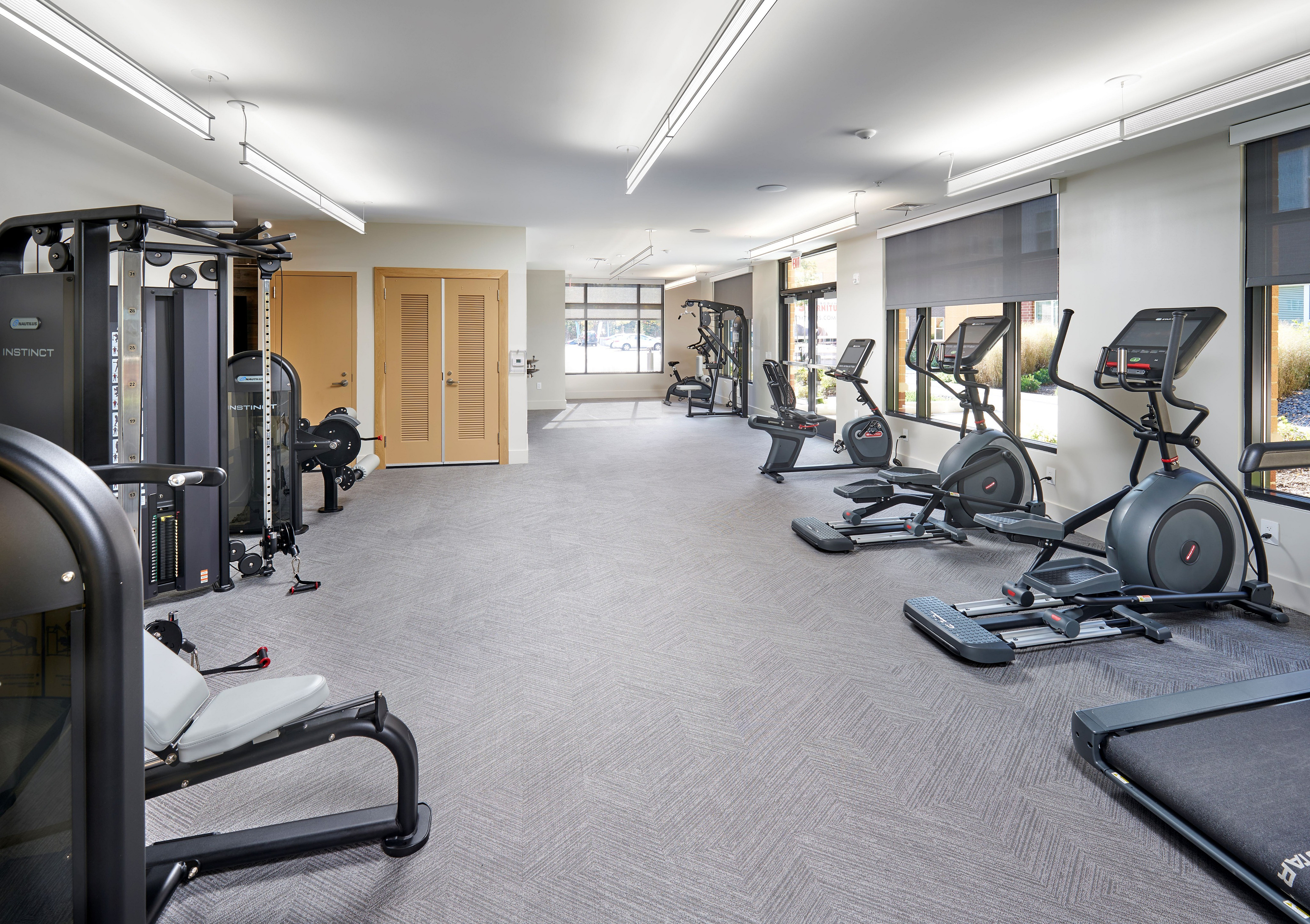 Community Building Workout Studio | Robinson at One University | Affordable Fairfax County Apartments