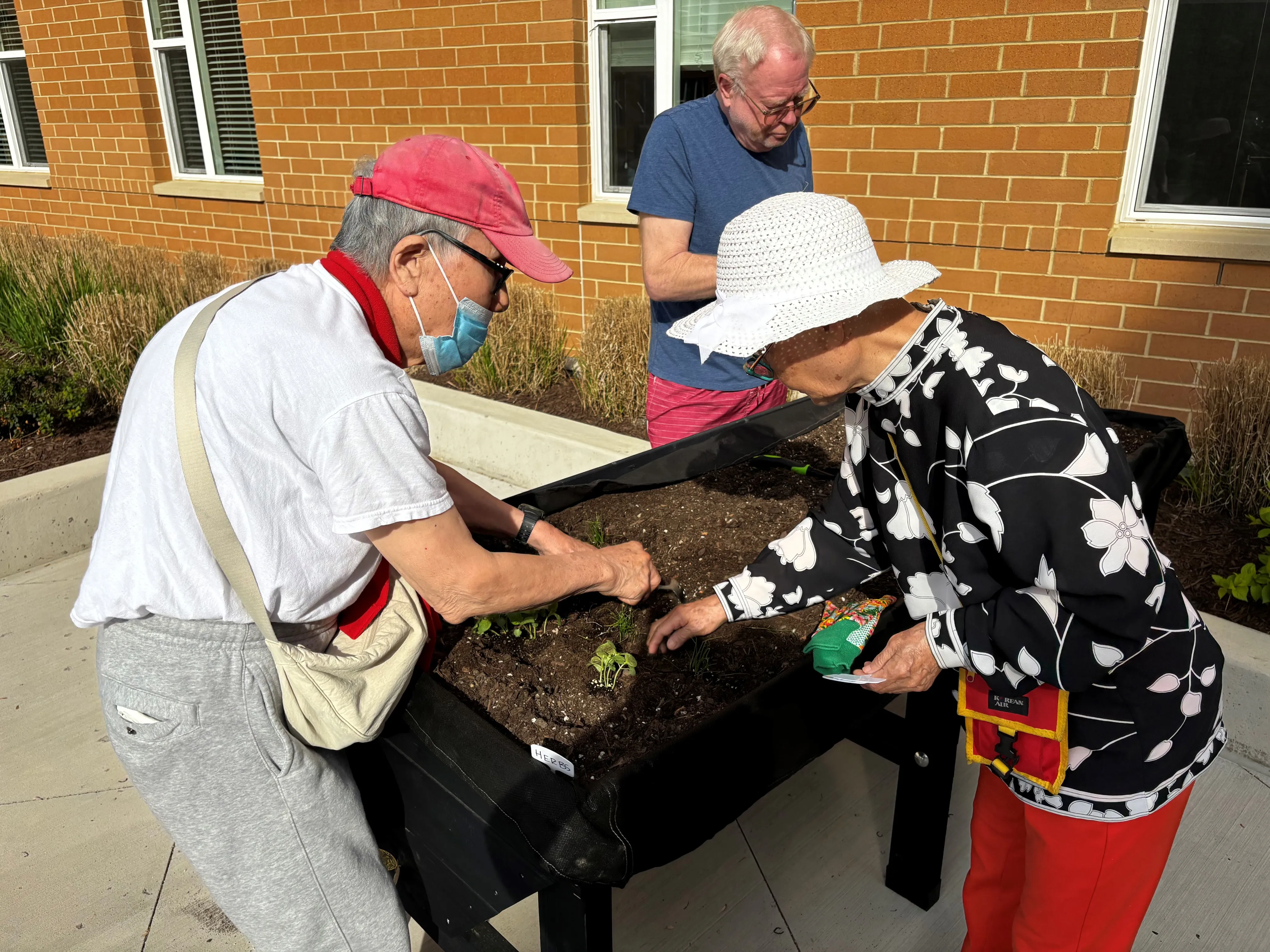 Community Garden | Belmont at One University | Affordable Senior Fairfax VA Apartments