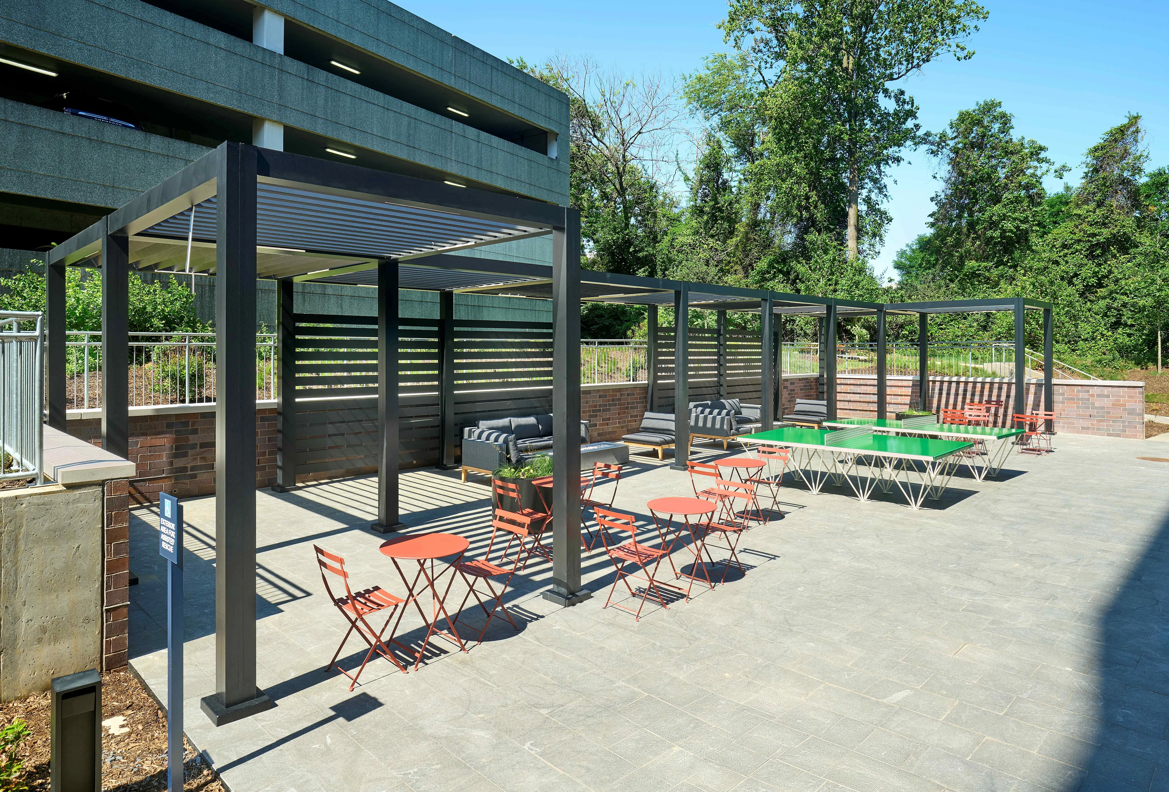 Amenity Terrace | Indigo at McLean Station | Affordable Tysons Corner Apartments | Affordable McLean VA Apartments | Affordable Fairfax VA Apartments