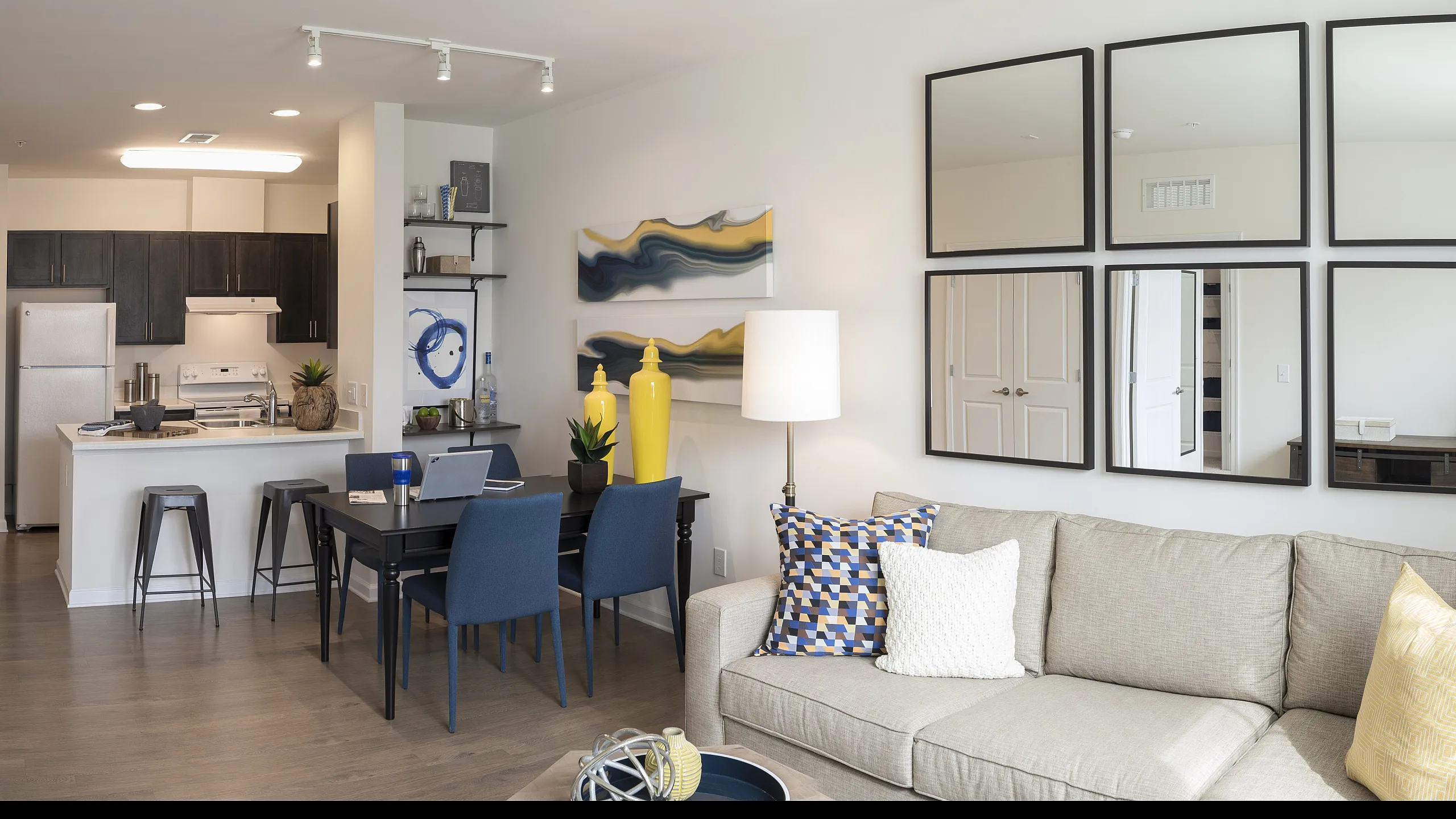 Image of Living Dining Kitchen | Residences at Government Center | Affordable Fairfax VA Apartments