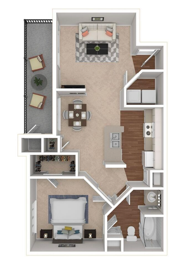 A2R | 1 Bed Apartment | Franciscan at Bear Creek