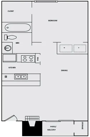 One Bedroom One Bathroom