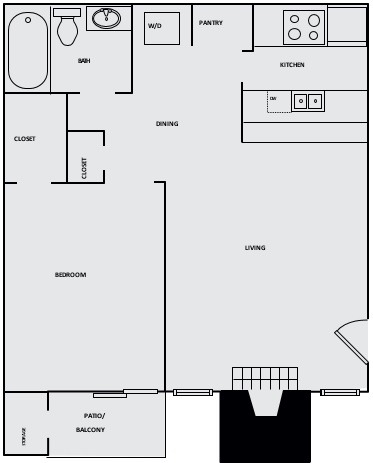One Bedroom One Bathroom