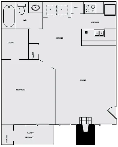 One Bedroom One Bathroom