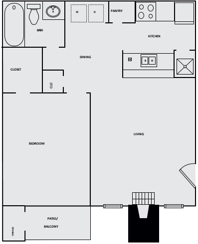 One Bedroom One Bathroom
