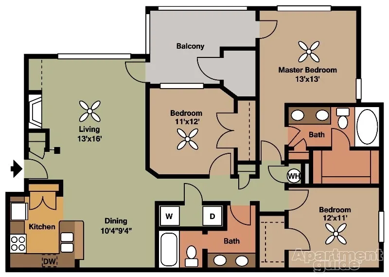 3 Bed / 2 Bath