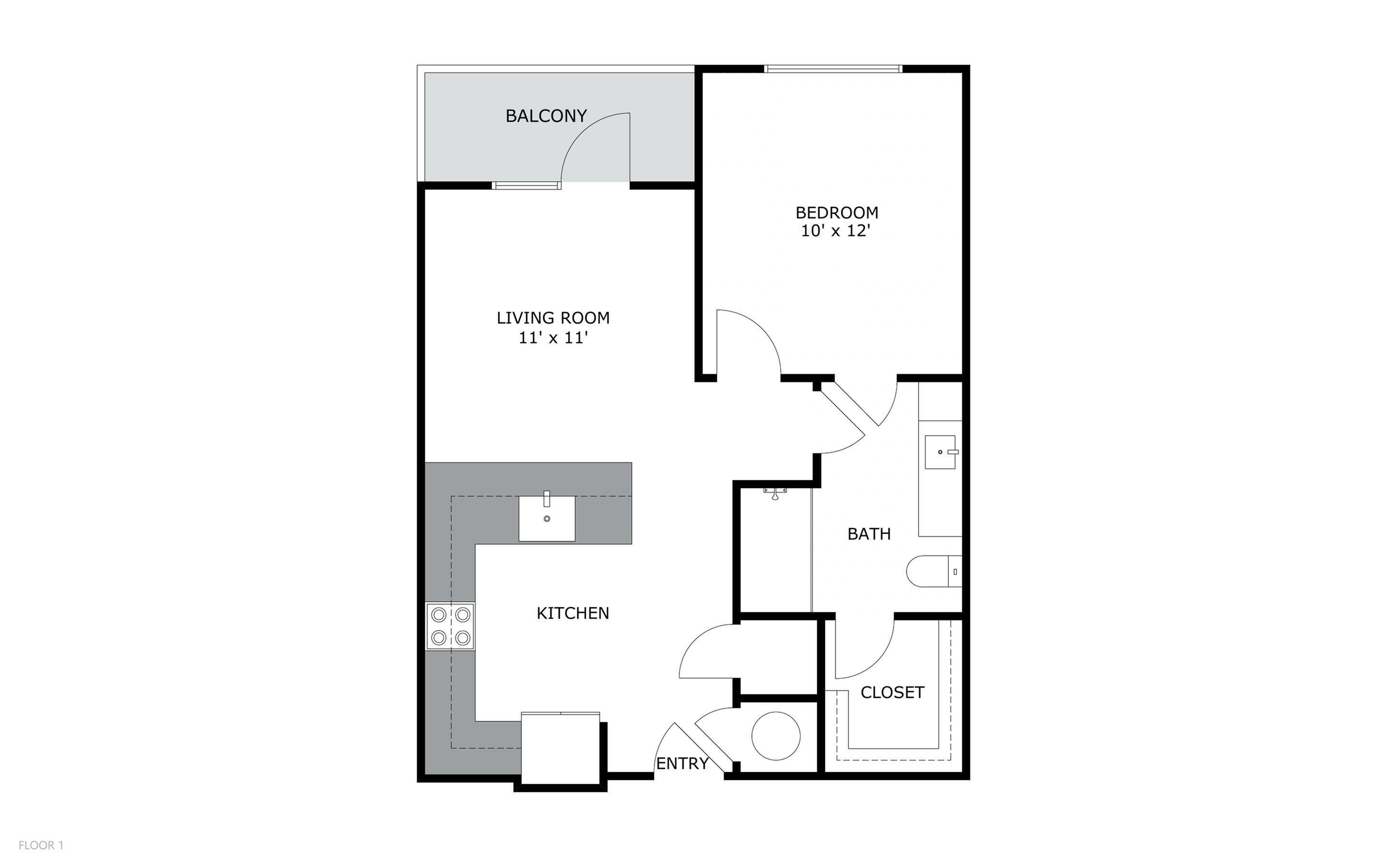 A1 1 Bed Apartment Haven Apartments