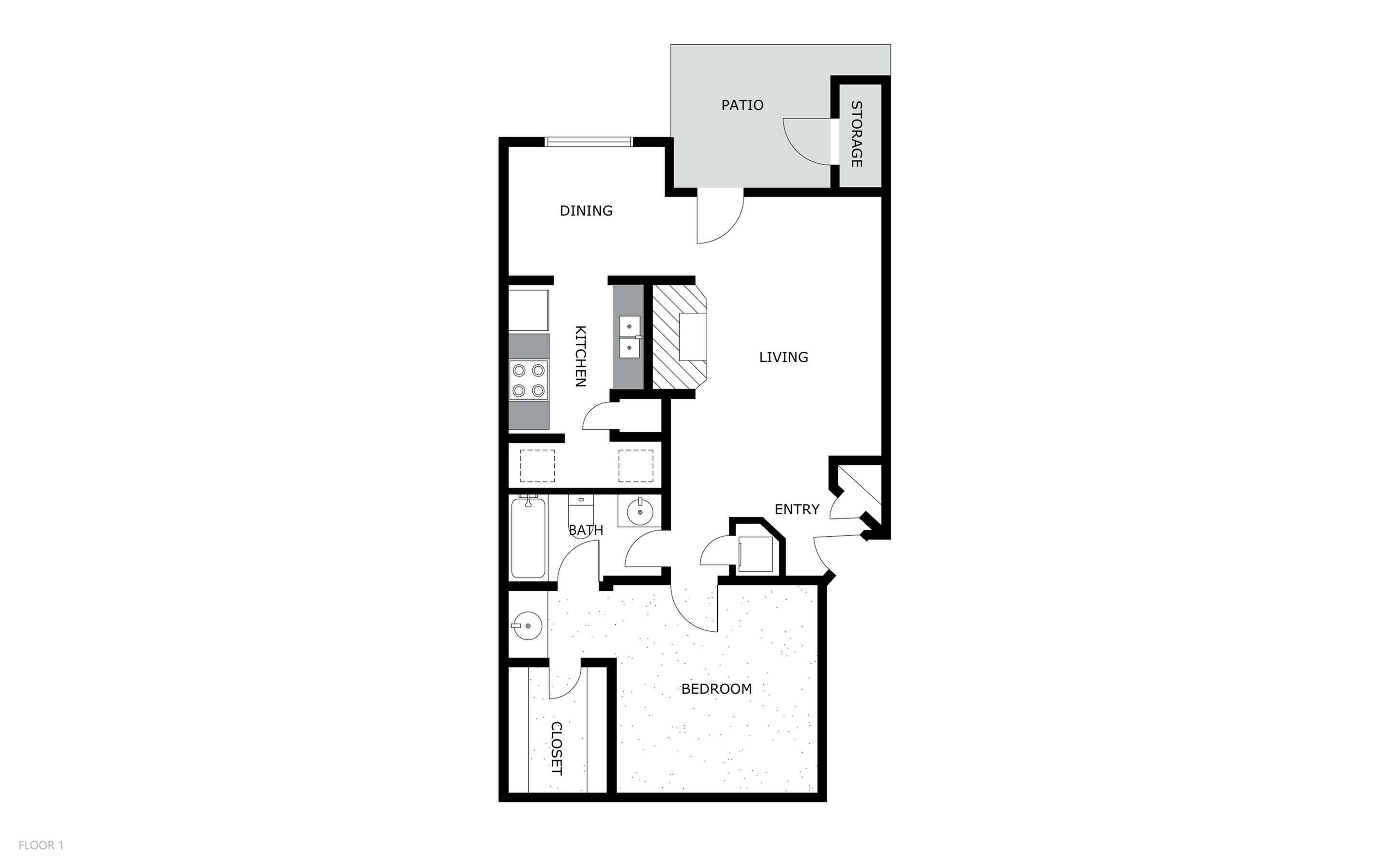 A3 1 Bed Apartment Solara