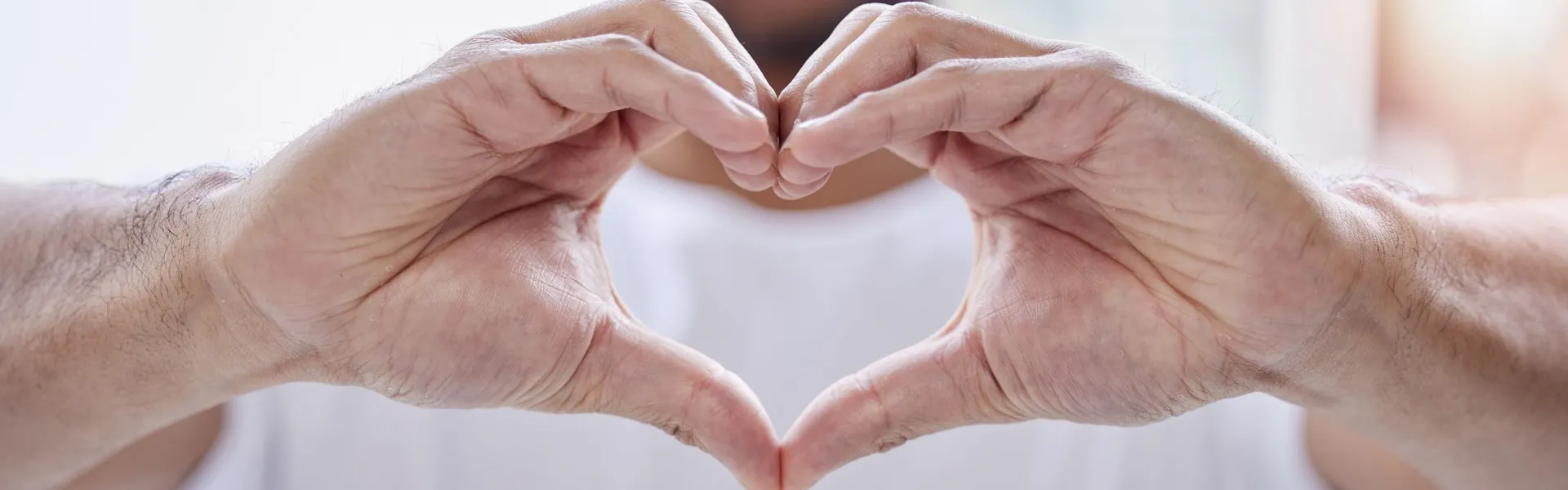 heart formed with fingers