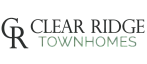 Elegant logo for Clear Ridge Townhomes featuring sophisticated typography with a modern touch.