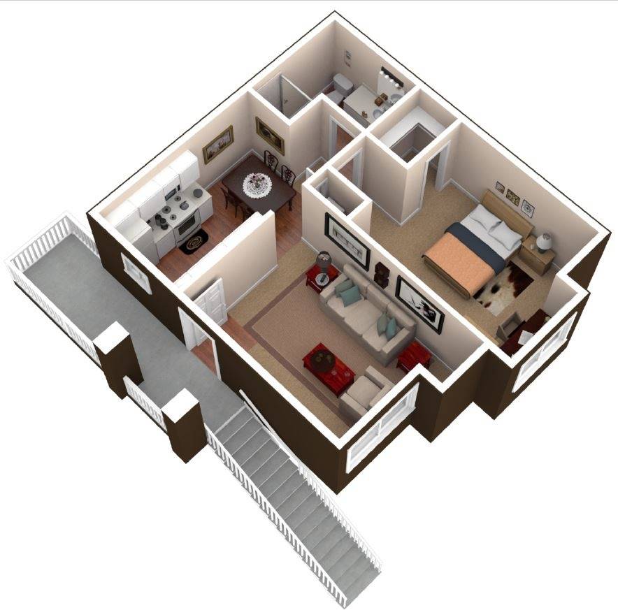 1 Bedroom Floor Plan