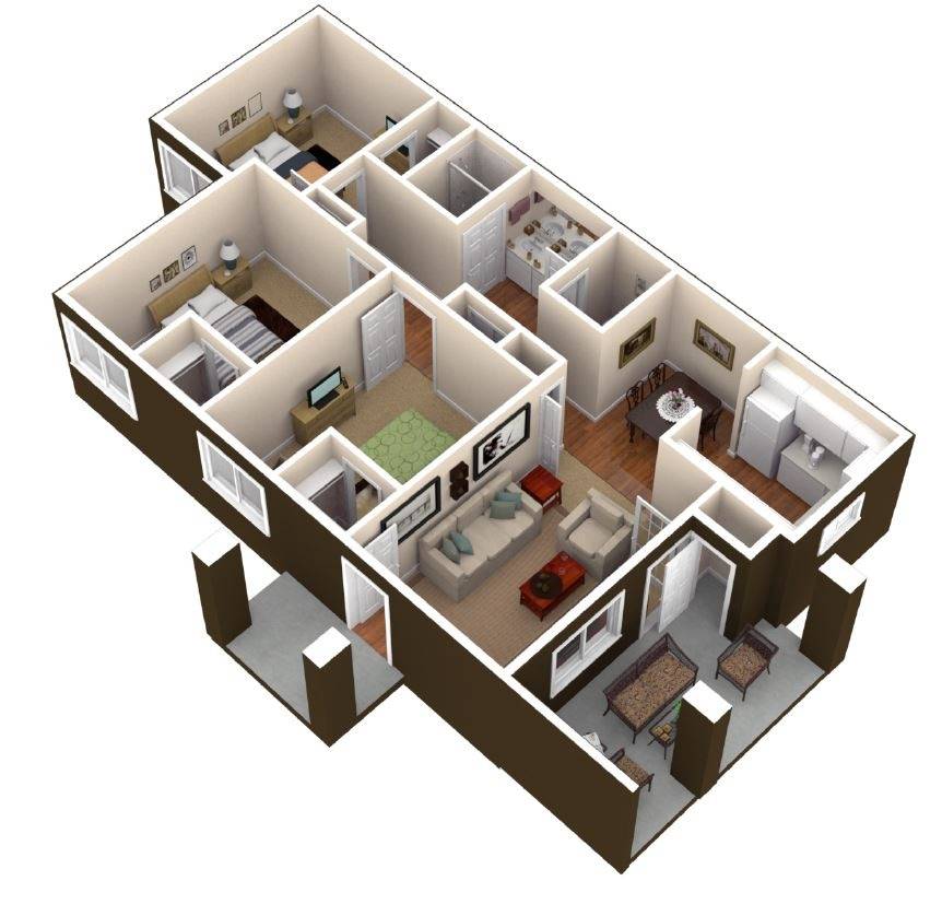 3 Bedroom Floor Plan