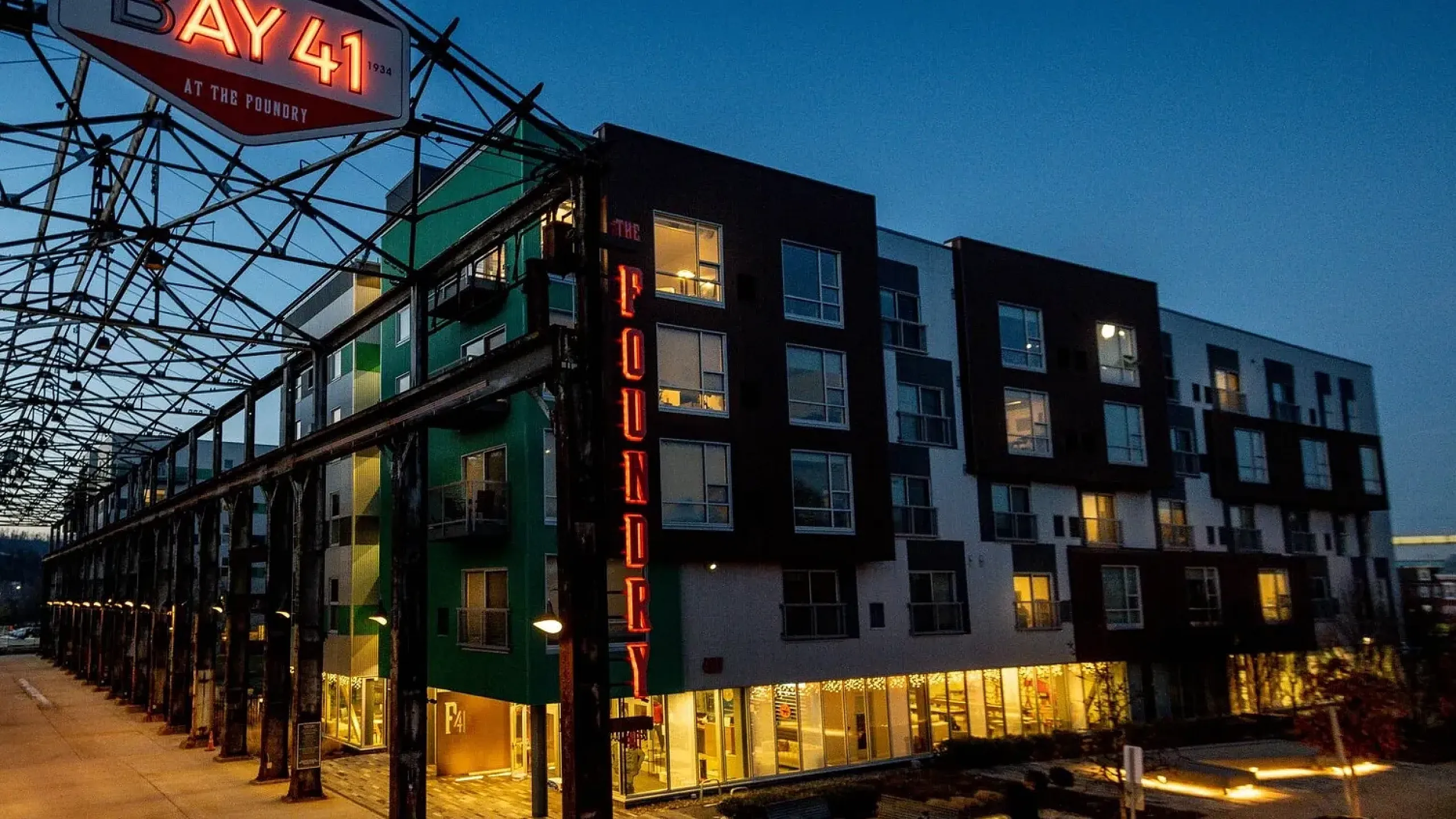 Building Exterior at Night