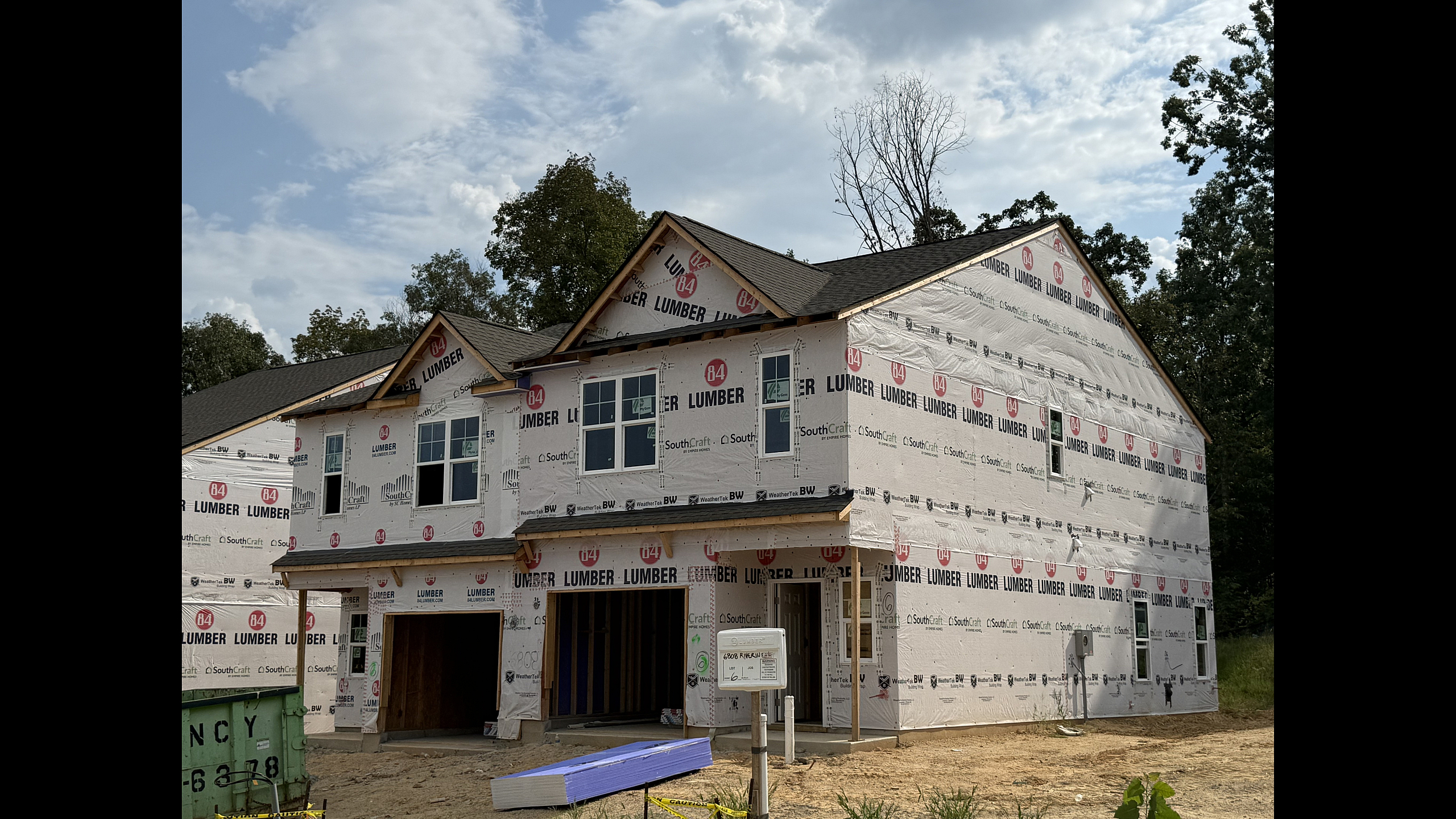 Alverton Townhomes new construction exterior