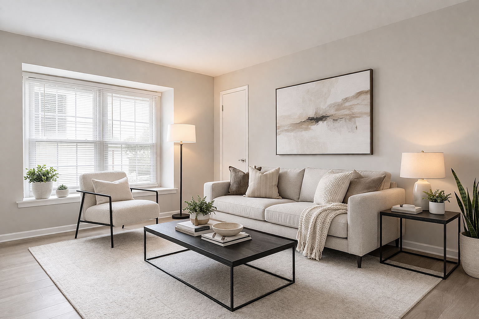 Modern minimalist living room design