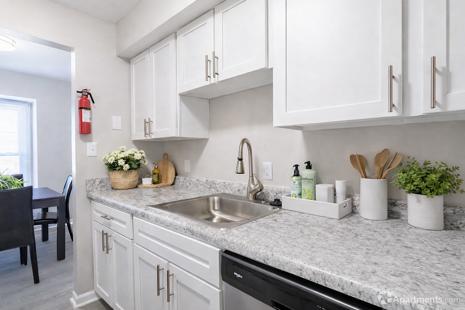 Modern kitchen with neutral tones