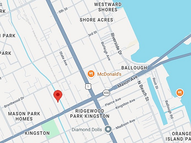 Vibrant map highlighting a prime location in Ridgewood Park Kingston, showcasing nearby amenities and easy access to major roads.