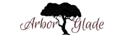 Elegant Arbor Glade logo featuring a stylized tree design.