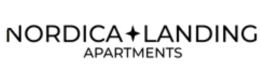 Nordica Landing Apartments logo with modern design and sleek typography.